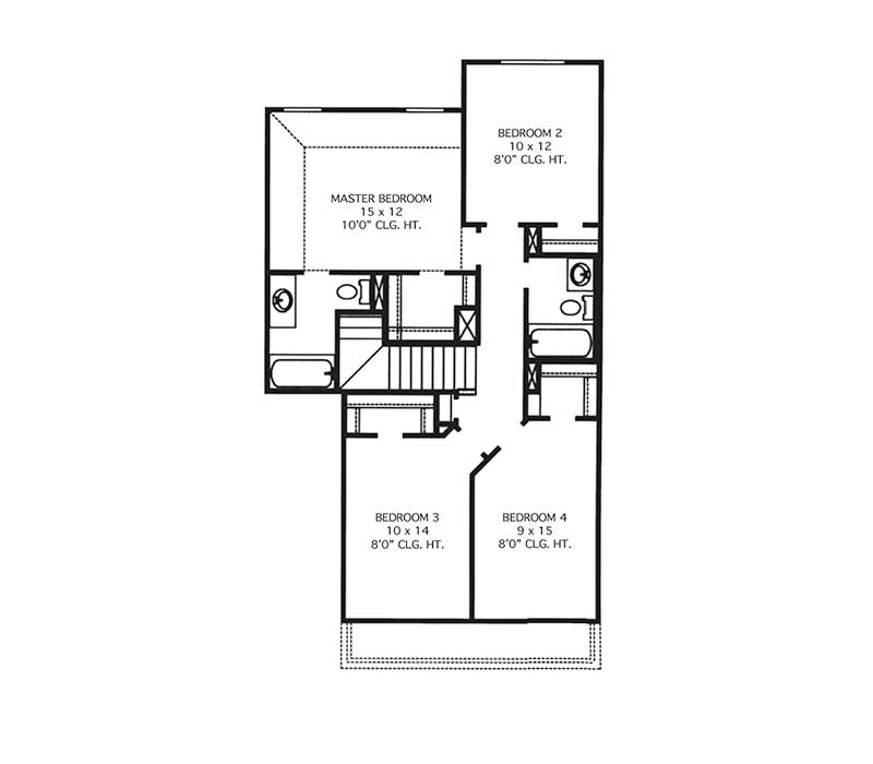The Hamilton Floor Plan - Second Floor